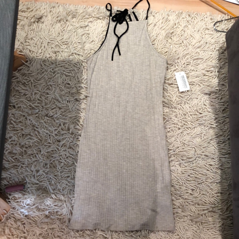Tight nude dress